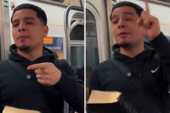 Jovem prega e faz oração dentro de metrô: ‘Só a identidade de Jesus tira você do pecado’