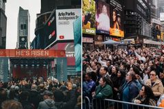 Culto de Páscoa na Times Square leva mais de 600 vidas a Jesus: “Testemunharam seu poder”