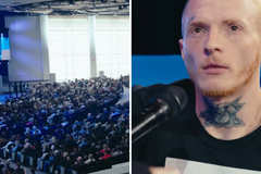 Durante batismo, homem relata batalha espiritual antes de se entregar a Jesus