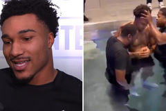 Jogador da NFL é batizado e afirma: “Senti que precisava ser salvo por Deus”