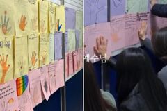 Escola faz mural de oração e alunos intercedem por pedidos de colegas: "Oram com fervor”