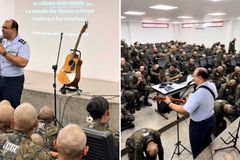 Capelão militar encoraja soldados em culto: “Escolha estar no centro da vontade de Deus”