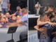 Casal e filhos emocionam ao serem batizados juntos: ‘Exemplo de família’
