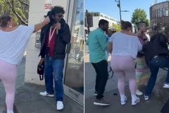 Mulher agride evangelista de rua e tenta impedir pregação em Londres: ‘Me deu socos’