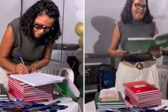 Cristã viraliza após escrever a Bíblia inteira à mão no Rio: “A Palavra me transformou”