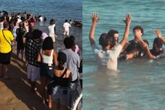Igreja batiza 40 pessoas de 5 nacionalidades em praia de Portugal: “Avivamento”