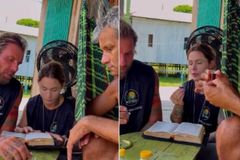Missionários viajam 40 km de barco para levar primeira Santa Ceia a ribeirinho convertido