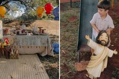 Menino de 6 anos escolhe Jesus como convidado de honra em seu aniversário