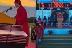 Jovem fala de Jesus em formatura e ora por colegas: ‘Deus me conduziu’