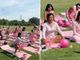 Cristãs promovem aula de pilates ao ar livre para evangelizar mulheres nos EUA