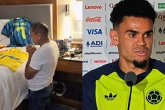Pai de jogador da Colômbia ora antes da Copa e filho ganha troféu de craque: “Grato a Deus”