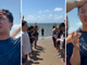Jovens oram e choram durante batismo em praia no México: “Aliança com Deus”