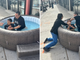 Ao passar por igreja com piscina na calçada, homem aceita Jesus e pede para ser batizado