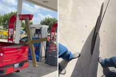 Motorista pede oração ao ver picape carregando cruz: “Eu precisava disso”