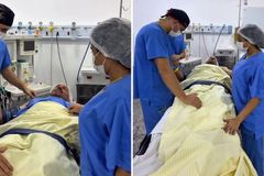 Paciente ora por médicos antes de cirurgia: “Que se cumpra a Tua vontade através deles”