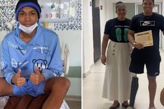 “Deus me fortalece”: Jogador que amputou a perna e venceu o câncer tem história de superação