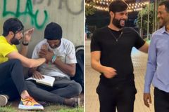 Sem-teto que lia Bíblia nas ruas aceita reabilitação após participar de culto