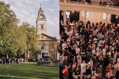 Sob forte calor, mais de 1.500 pessoas fazem fila para culto de oração em Londres