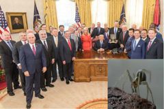 Pastor Mark Burns Saves Donald Trump From Poisonous Spider Bite in Oval Office