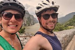 Newlyweds cycling from London to Tokyo to fundraise for charity Mercy Ships