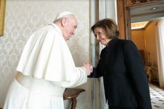 Pope Francis and Nancy Pelosi meet at the Vatican