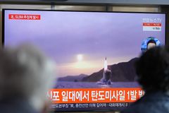 North Korea test fires submarine missile