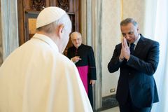 Pope Francis discusses protection of Christians with Iraqi prime minister