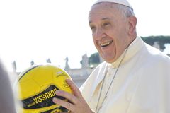 Pope Francis fields Vatican soccer team in friendly match against Roma minority