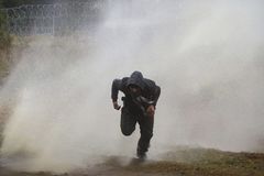 Violence breaks out at Poland-Belarus border