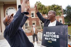 ‘Sea of preachers’ gather at courthouse in Ahmaud Arbery trial after attorney slams black pastors