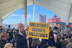 USCCB demonstrators: The scene outside the bishops' meeting in Baltimore