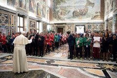 Celebrating 50 years, Special Olympics athletes meet with Pope Francis