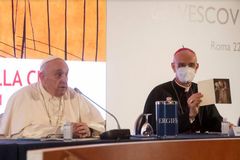 Pope Francis speaks to Italy’s Catholic bishops in ‘strictly private’ meeting