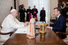 Pope Francis, Emmanuel Macron talk immigration in first meeting