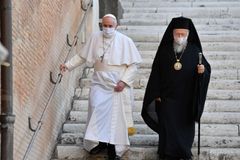Pope Francis tells Orthodox leader: I am confident we will achieve full unity