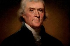 Jefferson's statue and America