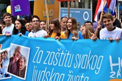 Thousands take part in Croatia’s annual March for Life