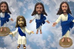 Just in time for Christmas: Four Jesus bobbleheads, including an ornament