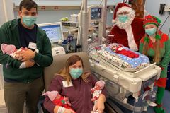 Couple Celebrates Christmas Miracle as Quadruplets Born 7 Weeks Premature