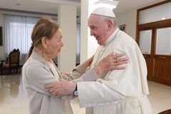Pope Francis meets Auschwitz survivor on Holocaust Remembrance Day