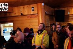 ‘Freedom Convoy’ Truckers Pause to Say the Lord’s Prayer Amid Protest