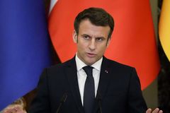 French President Emmanuel Macron tries to smooth Russia-Ukraine tensions