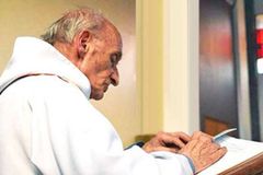 Pope Francis comforts sister of Fr. Jacques Hamel, killed in France