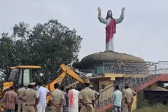 Jesus statue destroyed by government in India after Hindu nationalists complain