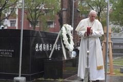 At Nagasaki ground zero, pope denounces 'unspeakable horror' of nuclear weapons