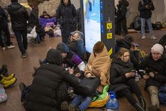 Ukrainians flee, hide from Russian invasion