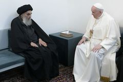 Pope Francis makes landmark visit to Iraq’s top Shiite cleric Grand Ayatollah Ali al-Sistani