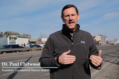 Chitwood visits with refugees, relief workers on Ukraine-Poland border | Baptist Press