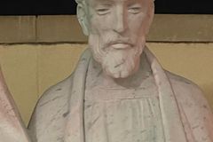 Satanic, vulgar markings deface Holy Family statutes, suspect shown on camera