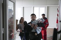 Civilians under fire in Ukrainian city